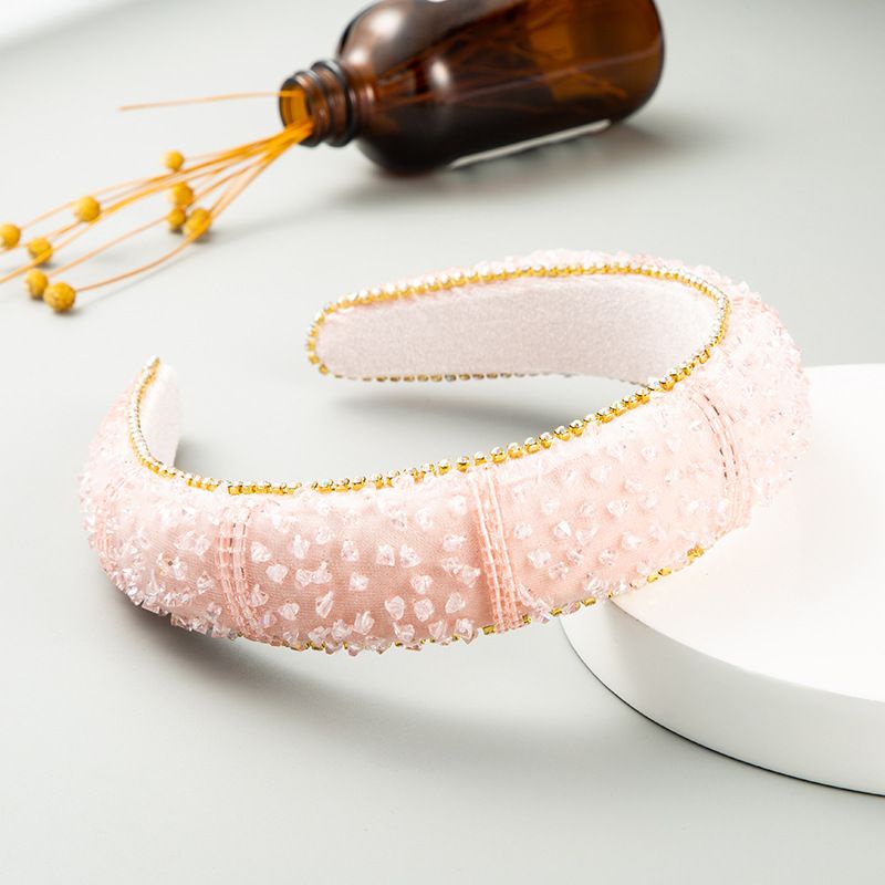 Flgo Băng Đô Cài Tóc Bằng Nhung Đính Đá Lấp Lánh Thời Trang