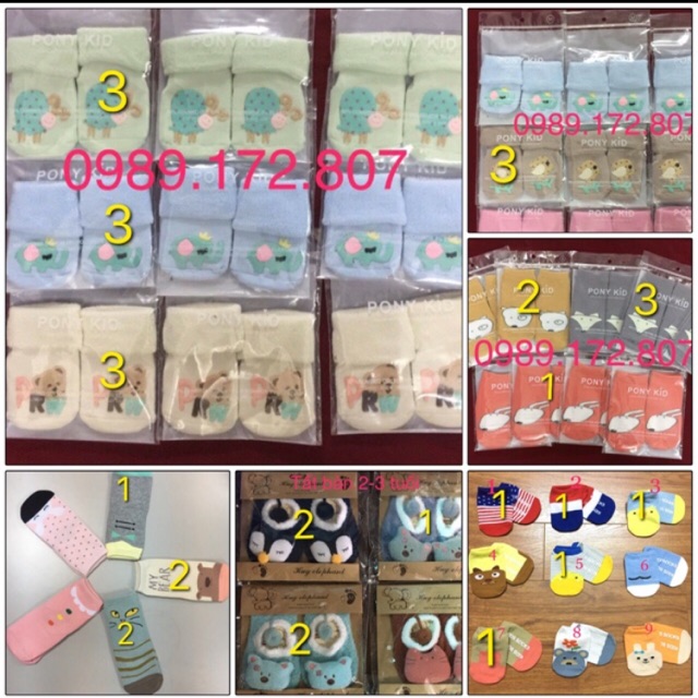 Combo tất trẻ em