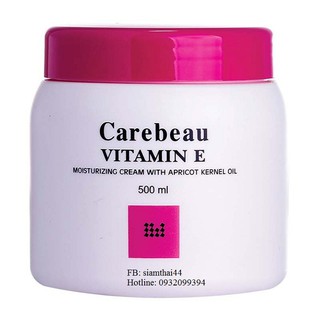 Kem dưỡng da toàn thân Vitamin E Carebeau 500ml Thái Lan