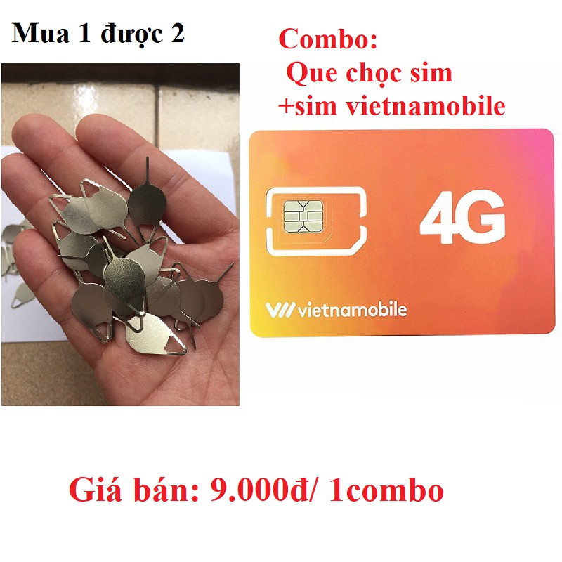 [TẶNG NGAY - que chọc sim] Sim vietnamobile nhận mã code otp tạo tài khoản