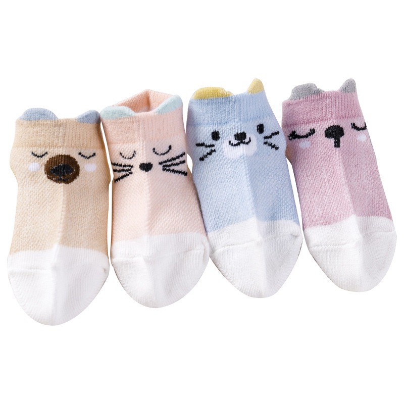 Tất Bé Sơ SinhFREE SHIP Set 5 Đôi Tất cho bé Xuất Nhật 100% Cotton Mềm Mại Cho Bé