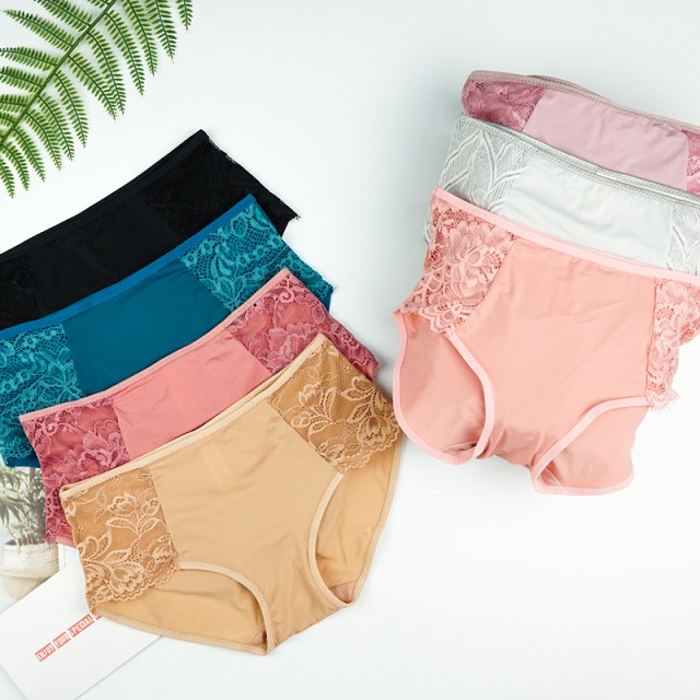 [Mã FAMALLT5 giảm 15% đơn 150k] Quần Lót Nữ Lưng Vừa Trơn Phối Ren (Mustoto MQ46) | BigBuy360 - bigbuy360.vn