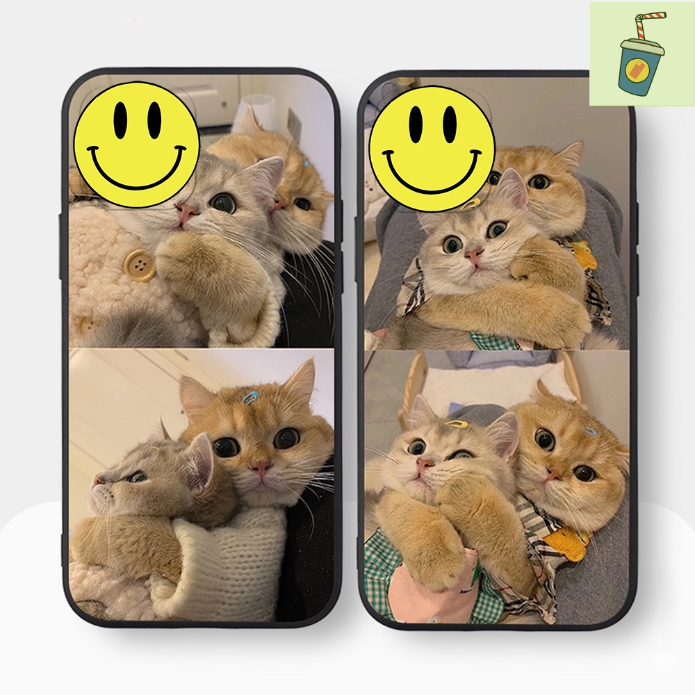 Ốp lưng điện thoại i phone cặp đôi mèo cute đáng yêu 6plus 6splus 7 plus 8plus X Xr XsM 11 12 13 Promax - RS Store