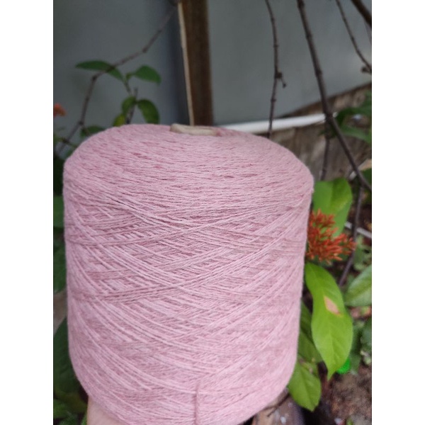 300g len Lông thỏ 100% màu hồng loang
