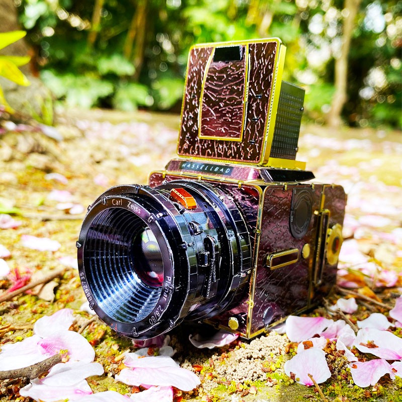 Mô Hình Kim Loại Lắp Ráp 3D máy ảnh màu