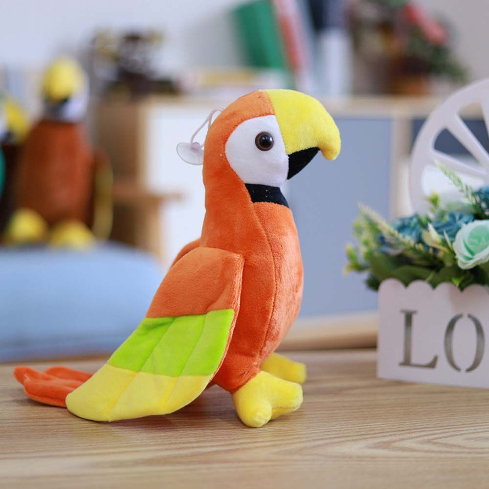 Đồ chơi nhồi bông hình chú vẹt nhiều màu dễ thương kích thước 20/25cm