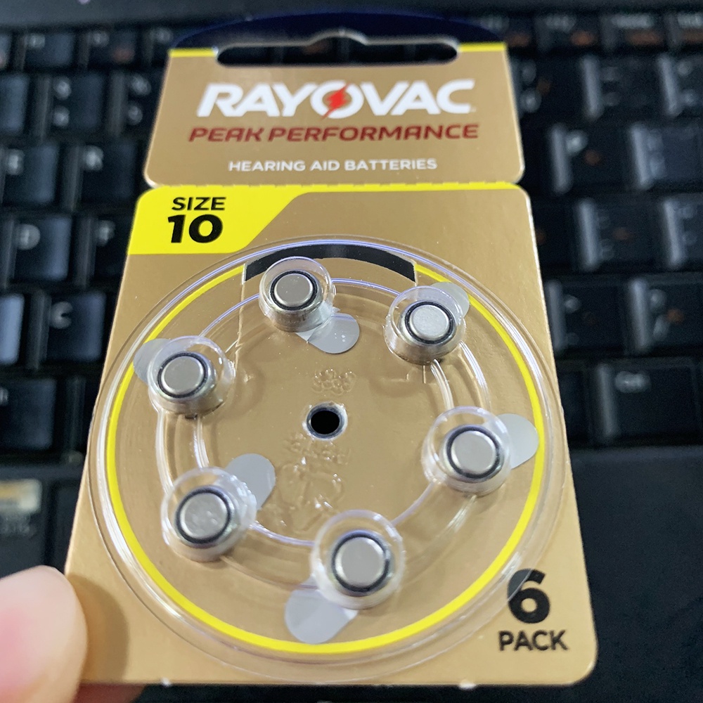 Pin Máy Trợ Thính PR536, size 10 Rayovac Chính Hãng  an toàn cho thiết bị và người sử dụng