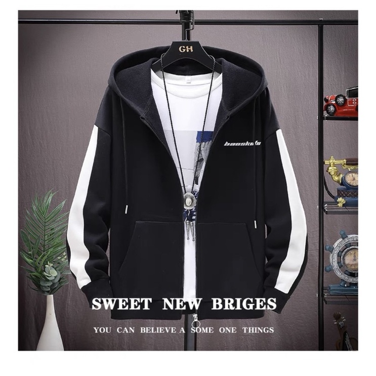 Áo khoác viền sọc  tay siêu đẹp thiêu BAOBAO