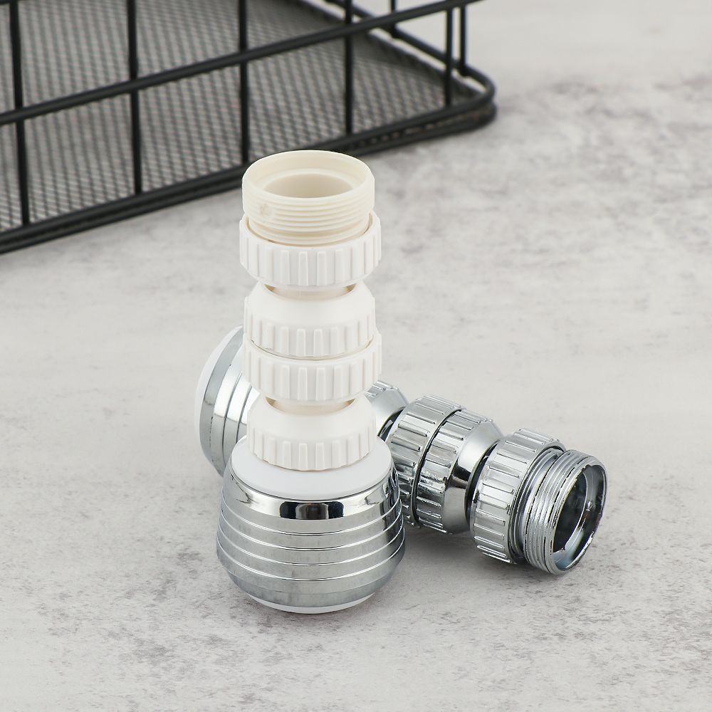 Đầu nối vòi nước linh hoạt gắn bồn rửa chén nhà bếp xoay 360 độ