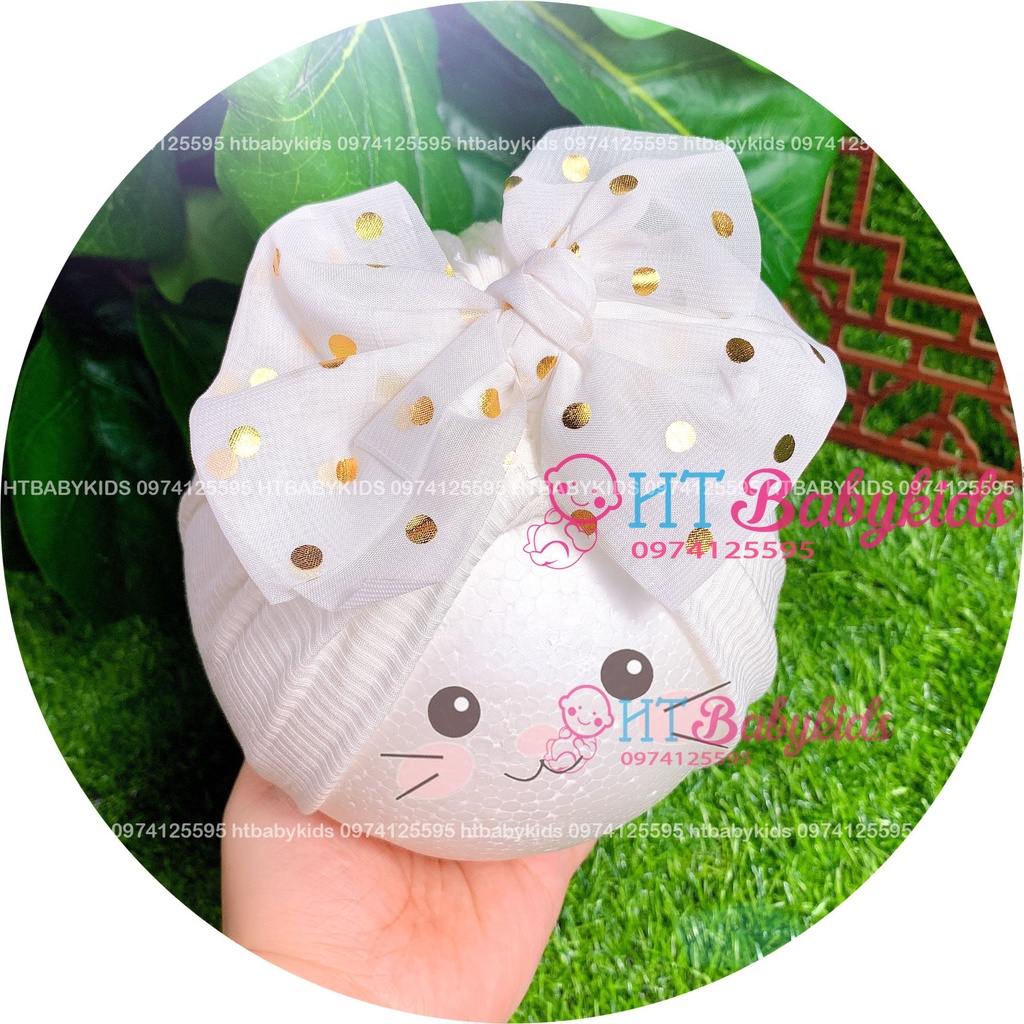 [ HÀNG LOẠI 1 ] Tuban Cho Bé Gái Trắng Nơ Bi [ SIÊU MỀM MỊN CHO BÉ SƠ SINH ]