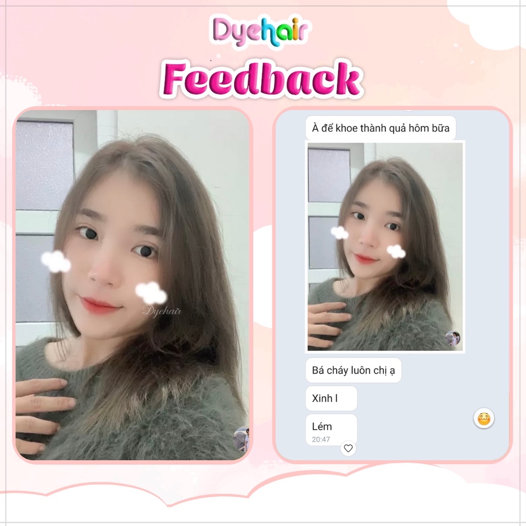 Thuốc nhuộm tóc, thuốc nhuộm tóc màu NÂU TÂY LẠNH, DYE HAIR, tặng kèm oxy trợ dưỡng và bao tay