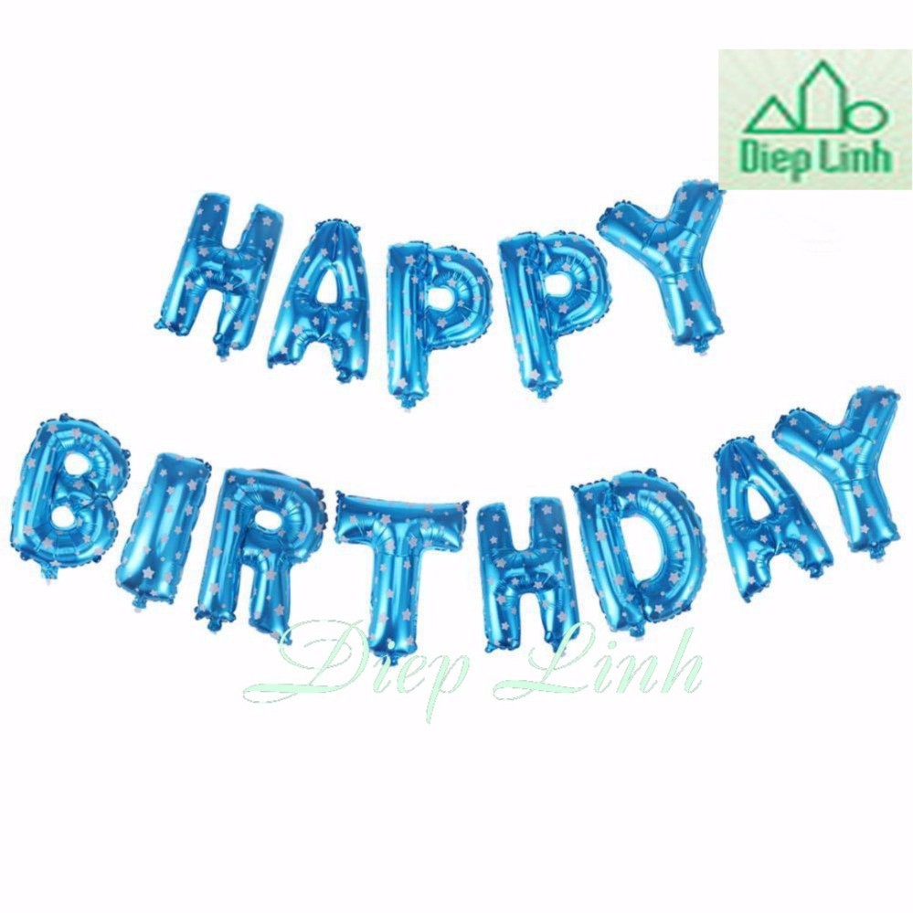 Bộ Bóng Bay Chữ Happy Birthday - Bóng Bay Sinh Nhật