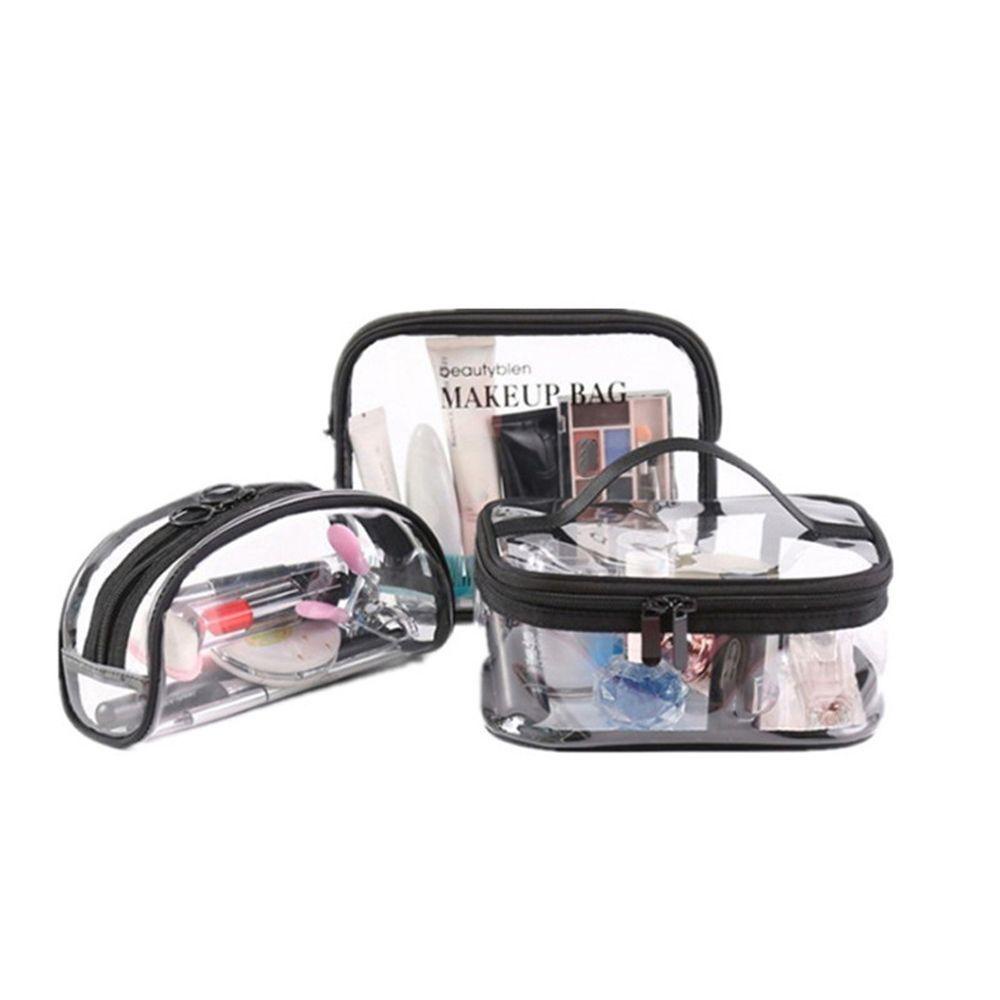 Túi đựng mỹ phẩm bằng PVC thiết kế nhỏ gọn trong suốt giản đơn chống thấm nước đa năng tiện dụng