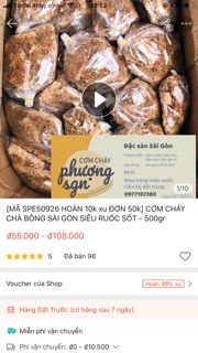 CƠM CHÁY CHÀ BÔNG SÀI GÒN SIÊU RUỐC SỐT - 250gr