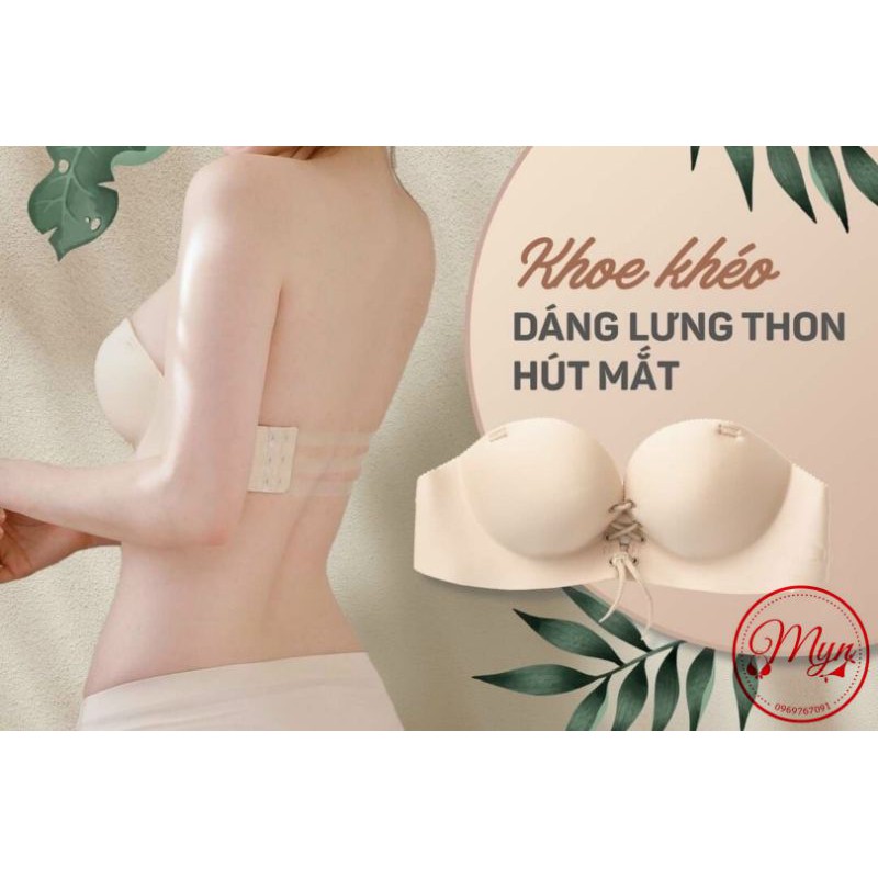 [368 ÁO TẠO KHE- NHIỀU KIỂU MẶC] Áo lót bàn tay dây rút tạo khe nâng ngực cao cấp loại 1[tặng 1 bộ dây trong]