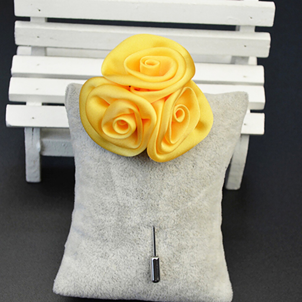 Ghim cài áo hình hoa hồng xinh xắn dành cho nữ