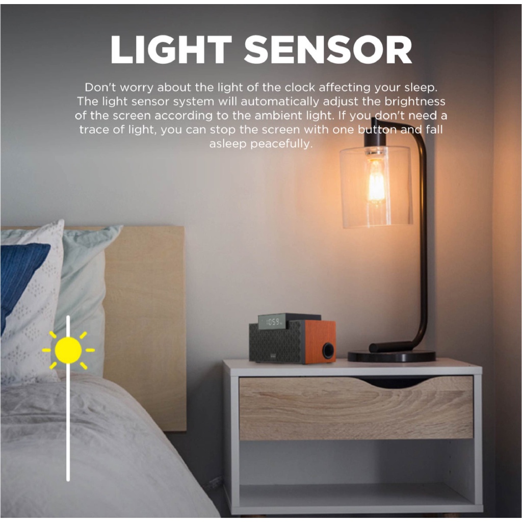 Loa Bluetooth EDIFIER MP260 | Kèm đồng hồ báo thức | Màn hình đèn LED | Công suất lớn | Bảo Hành 12 Tháng
