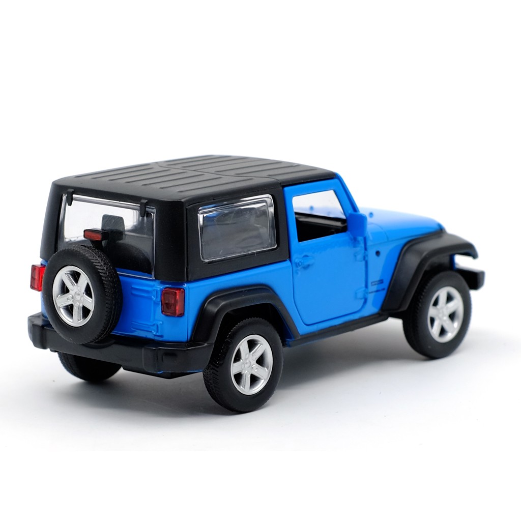 Caipo JEEP Wrangler JEEP Xe địa hình Hợp kim được ủy quyền Mẫu xe 1: 43 Kéo lại Cửa mở Bé trai Trẻ em Đồ chơi hợp kim Bộ sưu tập trang trí xe hơi Đồ trang trí