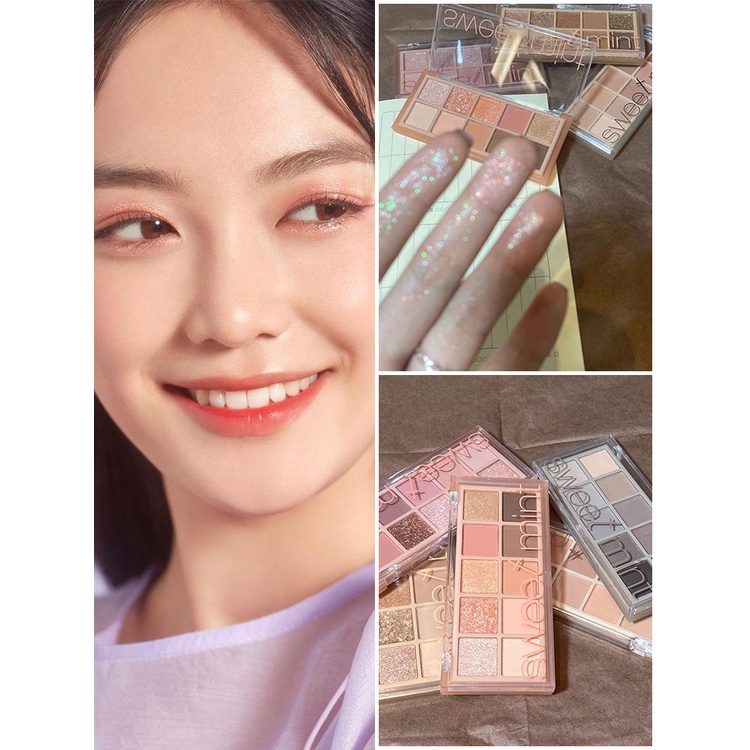 [Hàng mới về] Bảng Phấn Mắt Sweet Mint 10 Màu Kim Tuyến Ngọc Trai Lấp Lánh Kk | BigBuy360 - bigbuy360.vn