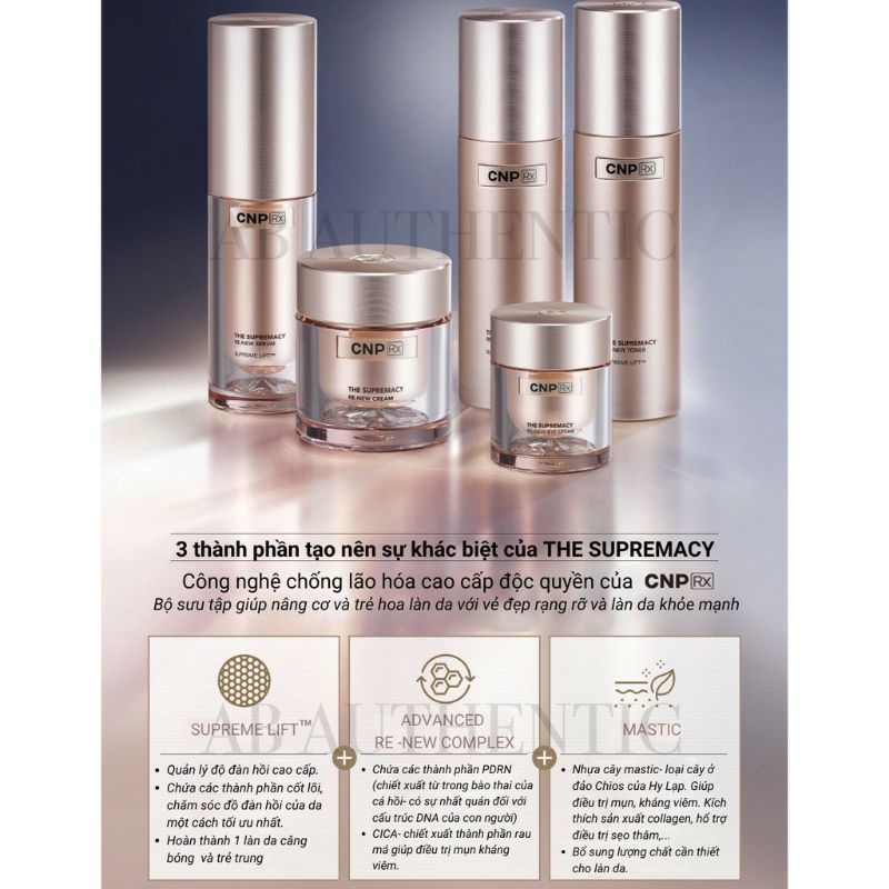 Gói kem dưỡng tái tạo trẻ hoá da CNP Rx The Supremacy Re-New Cream