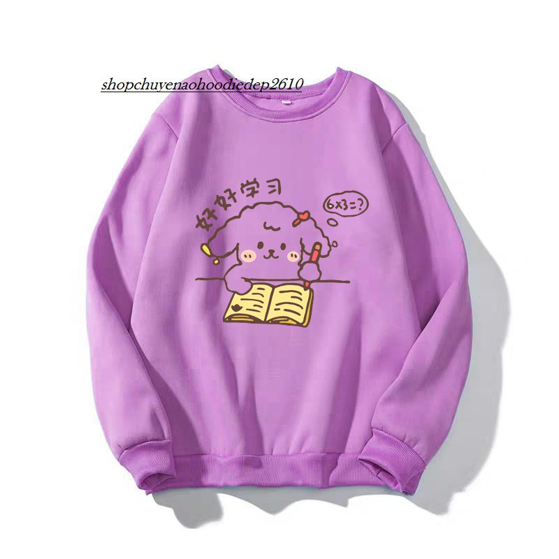 [Mã FAXANH1505 giảm 10K đơn 50K] áo sweater in hình ly trà sữa siêu xinh độc đáo nhiều màu sắc | BigBuy360 - bigbuy360.vn