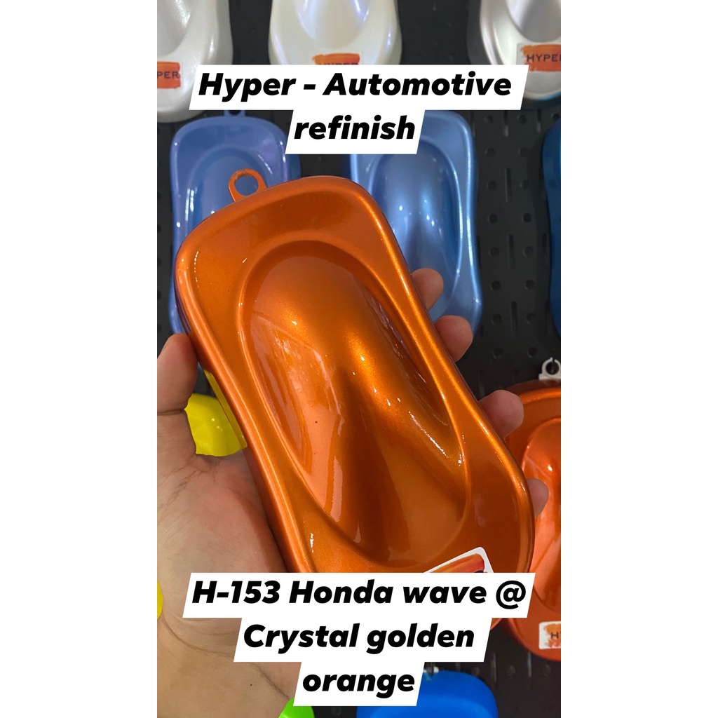 Nước sơn xe máy pha sẵn chính hãng - Màu cam pha lê vàng honda wave - H153