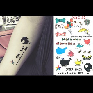 Hình xăm dán nhỏ Hàn Quốc C182