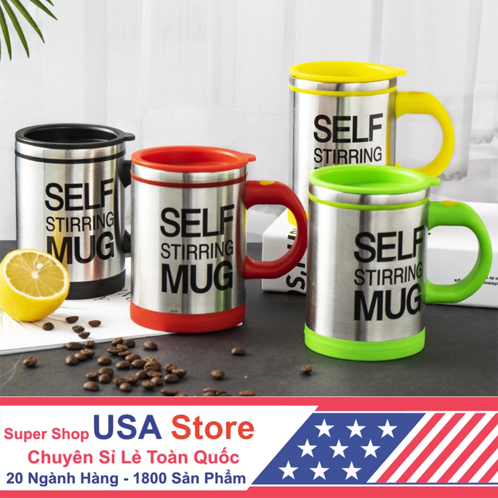 Cốc Ly Tự Khuấy Tự Động - Tách Uống Cafe Tự Quấy Pha Chế Mug