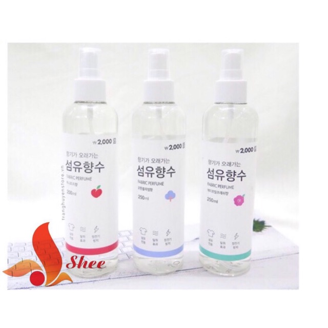 [Siêu Giảm Giá] - Xịt thơm body và quần áo QUỐC DÂN CỦA HÀN FABRIC PEFUME