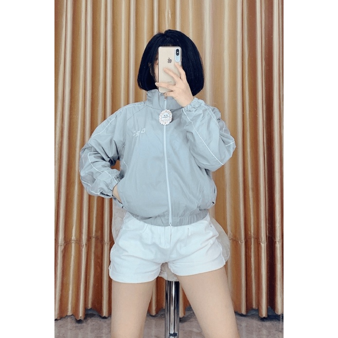 Áo Khoác Dù Nữ 2 Lớp Dày Dặn Sọc Gân Phối Chữ Mẫu Mới Ngọc Hân Fashion - ĐĂNG QUANG FASHION
