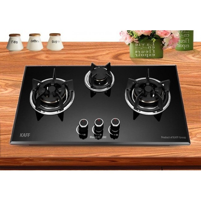 Bếp gas âm 3 vùng nấu Kaff KF-690 - Hàng chính hãng
