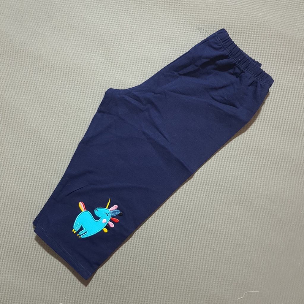 Quần legging lửng bé gái size đại thêu ngựa pony