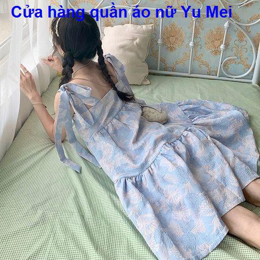 váy midiCô gái nhỏ ngọt ngào và dễ thương váy dây tình yêu đầu tiên có thể là muối mùa hè 2021 phong cách