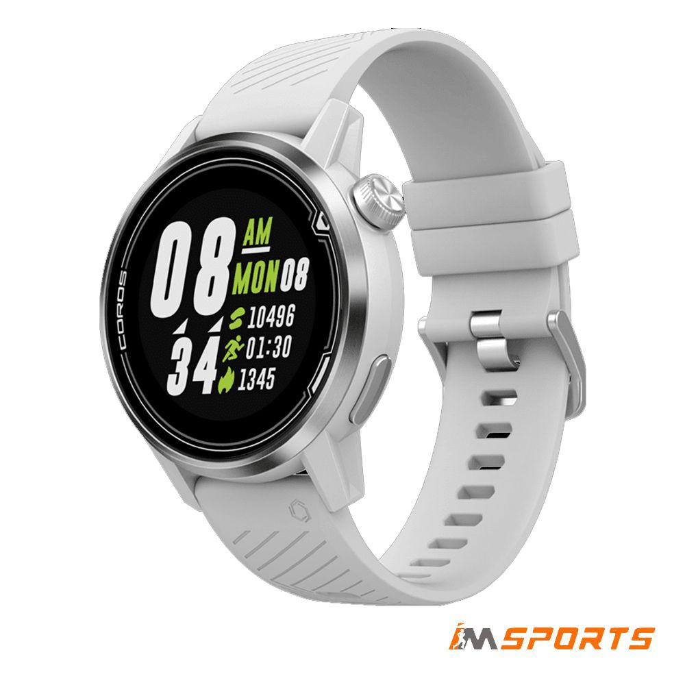 Đồng hồ thế thao, chạy bộ, gps COROS APEX Premium Multisport - 46mm - White/Silver