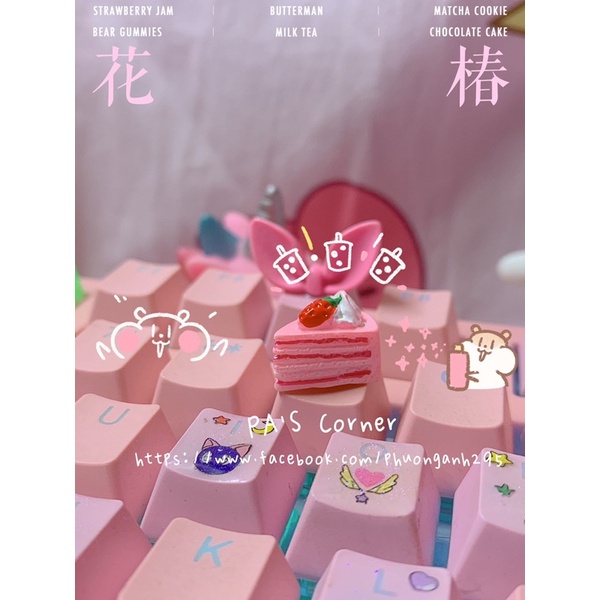 Cake keycap - nút gắn bàn phím cơ hình bánh dễ thương cute🍭