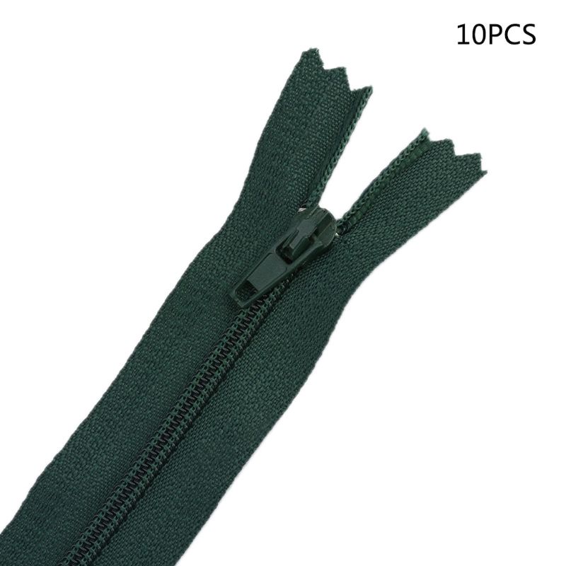 Set 10 Dây Kéo Nylon Vô Hình 20cm Chuyên Dụng Cho Thợ May / Ví DIY