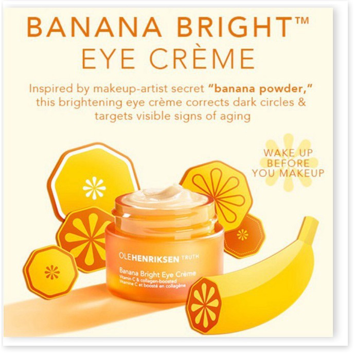 [Mã giảm giá] [ Minisize 3ml/ 7ml ] Kem sáng da vùng mắt Ole Henriksen Banana Bright Eye Crème