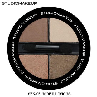 Phấn mắt 4 màu studiomakeup soft blend eyeshadow quad - sek