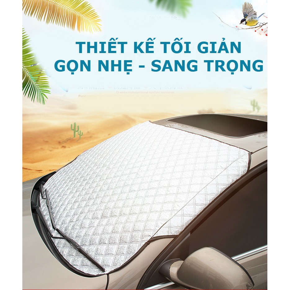 Tấm che nắng kính trước ô tô kích thước 100 x 147cm - SLC.VN