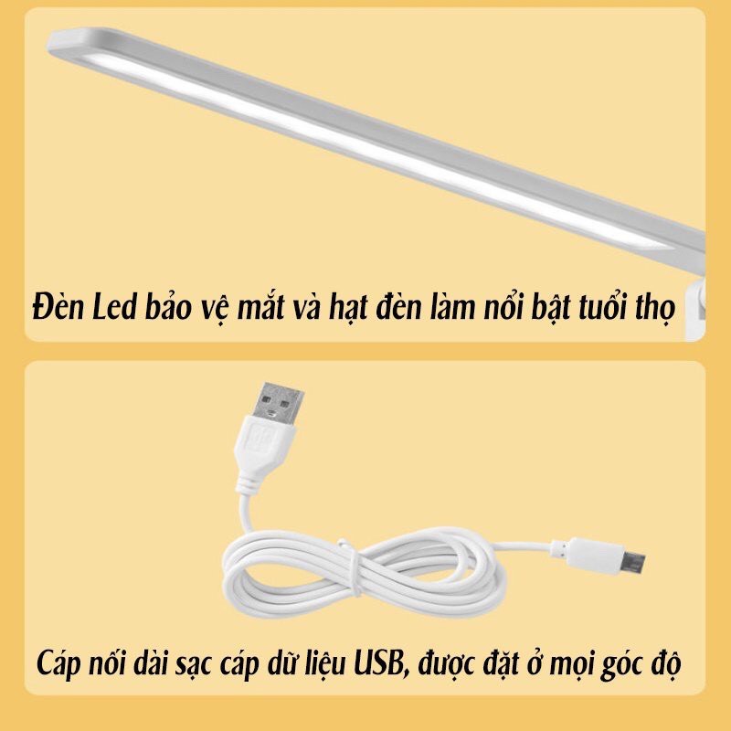 Đèn Học Chống Cận, Đèn Để Bàn Đọc Sách, Học Tập, Làm Việc L1 Cảm Ứng Thông Minh Chiếu Sáng Đa Hướng ( SP002363)