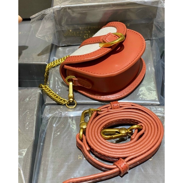 TÍale - Túi đeo chéo mini C•and•K Micro Gabine Quilted Saddle Bag-cam phối