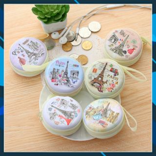 Bóp đựng tai nghe sạc cáp tròn