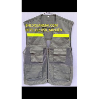 Aó gile bhld,áo gile bảo hộ,áo bảo hộ dạng lưới, áo gile công trường