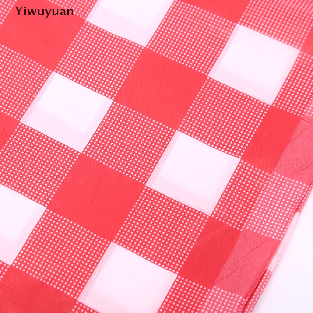 &lt; Yiwuyuan &gt; Khăn Trải Bàn Kẻ Caro Đỏ Dày Dùng Một Lần Trang Trí Nhà Cửa Tiệc Cưới Bán Chạy