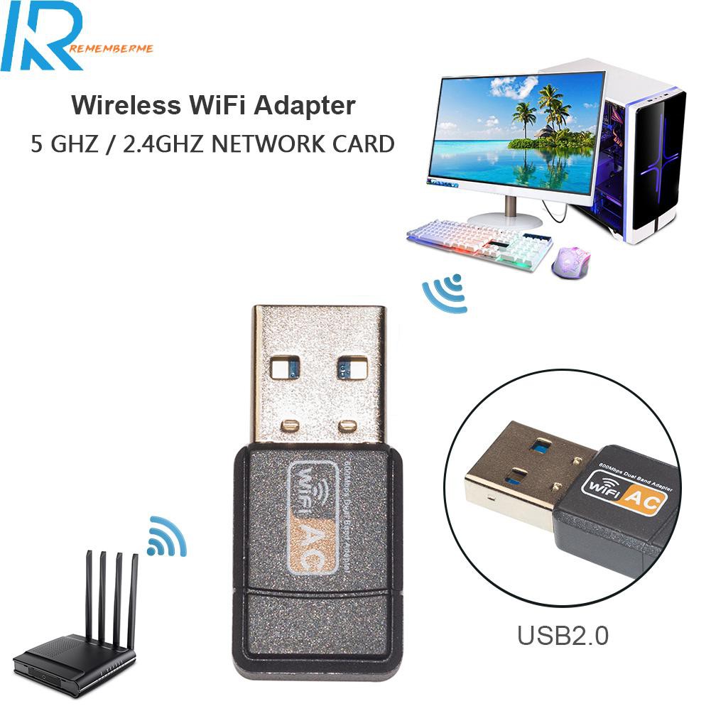Usb Thu Sóng Wifi 2.0 Không Dây Rememberme. 600mbps 2.4 / 5ghz | BigBuy360 - bigbuy360.vn