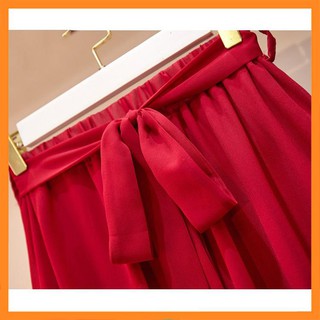 Set đầm chiffon in hoa thời trang  [TTBK]
