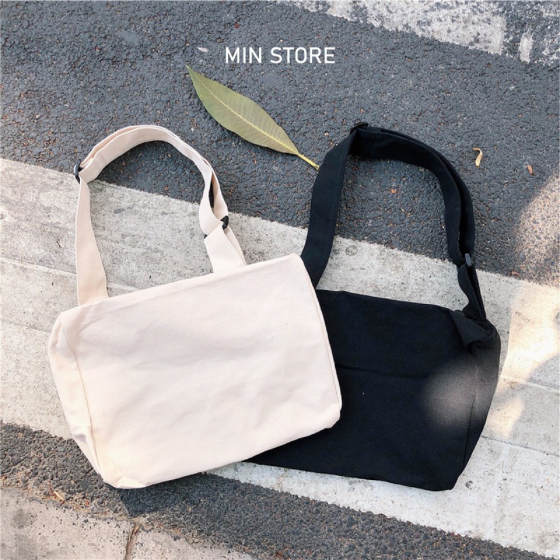 [VẢI CAO CẤP] Túi Đeo Chéo Canvas Cỡ Lớn Thời Trang Hàn Quốc Học Sinh Sinh Viên Đi Học , Đi Chơi | BigBuy360 - bigbuy360.vn