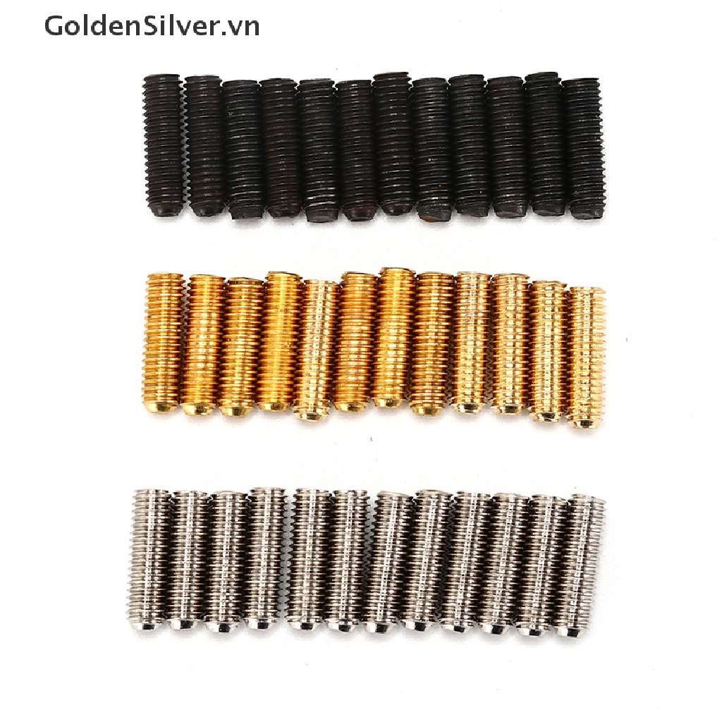 Bộ 12 Ốc Vít Đầu Lục Giác Cho Ngựa Đàn Guitar Bass Điện
