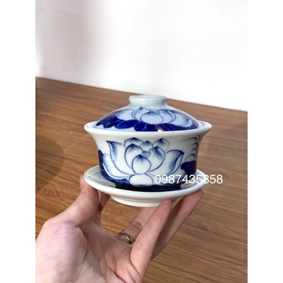 Bát sâm bát nước sen xanh ngọc (phụ kiện đồ thờ)