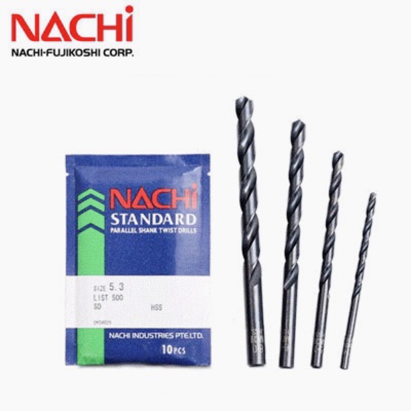 Khoan Nachi List-500 chuyên khoan thép phi 1-3mm, chất lượng cao.